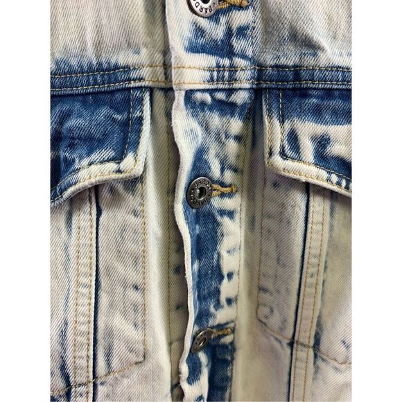 Bardot Oversize Tie Dye Denim Jacket Size 4 - Picture 7 of 15